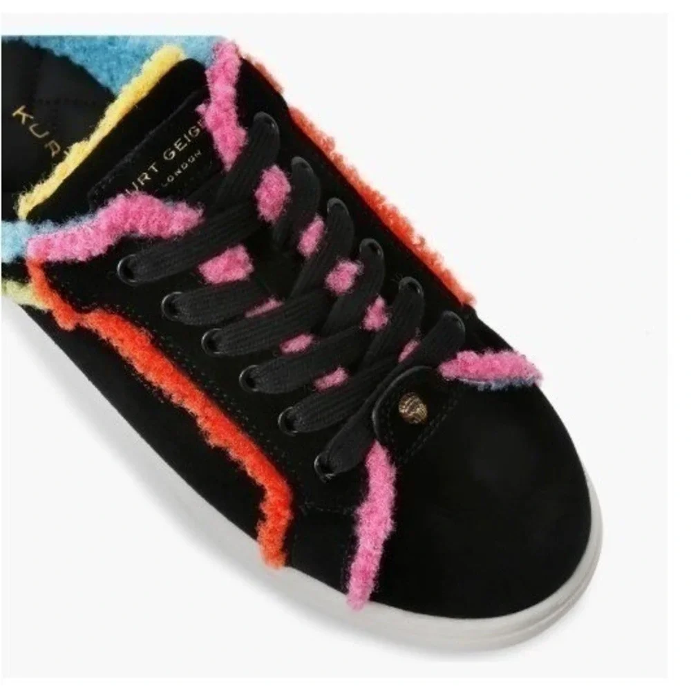 Kurt Geiger Size 37‎ 6.5 Black Kensington Cupsole Mule Sneaker